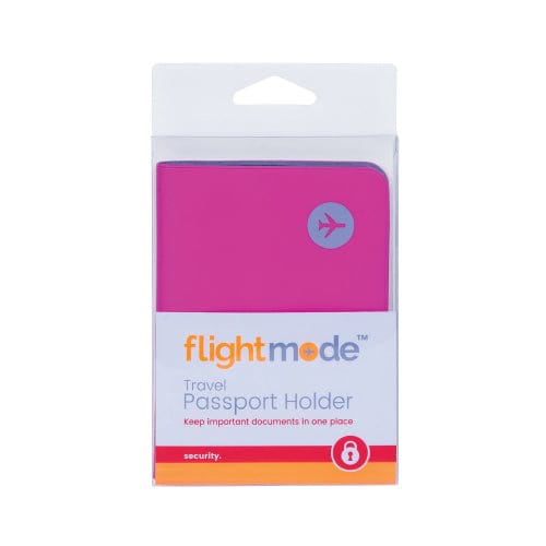 PVC Waterproof Travel Passport Holder - Lightweight, Slimline, 14 x 10cm - Pink - SuperSaverAU - view 1