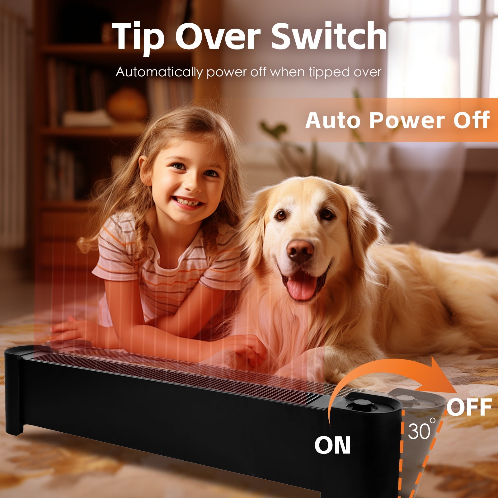 2200W Graphene Floor Electric Heater - Fast & Energy-Efficient Heating - SuperSaverAU - view 3