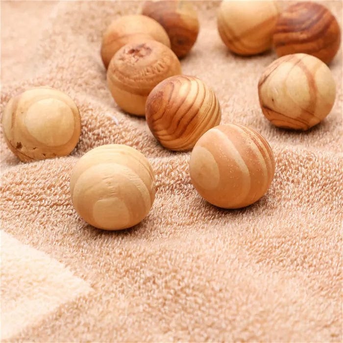 Premium Living Today Cedar Wood Balls Natural Scented Moth Repellent - 32pcs