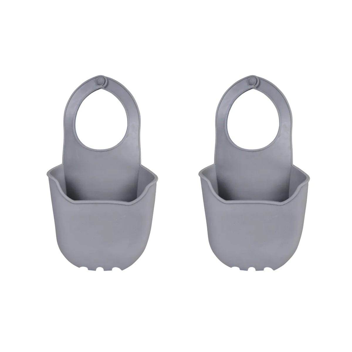 Premium Silicone Sink Caddy Sponge Rack – 2 Pack with Adjustable Hooks