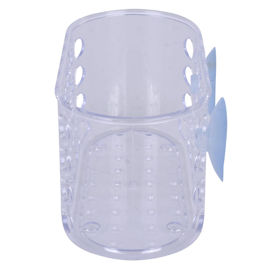 Small Shower Basket Soap Holder Kitchen Organizer with Suction Cups, 16 x 8 x 8 cm - SuperSaverAU - view 2