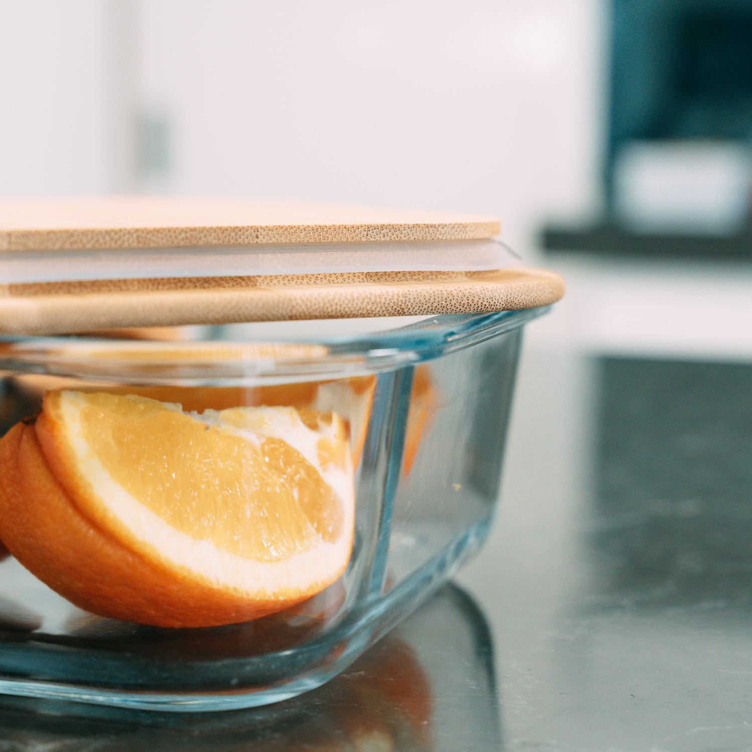 Premium Bamboo Lid Glass Food Containers – 700-800ml 6 Pack