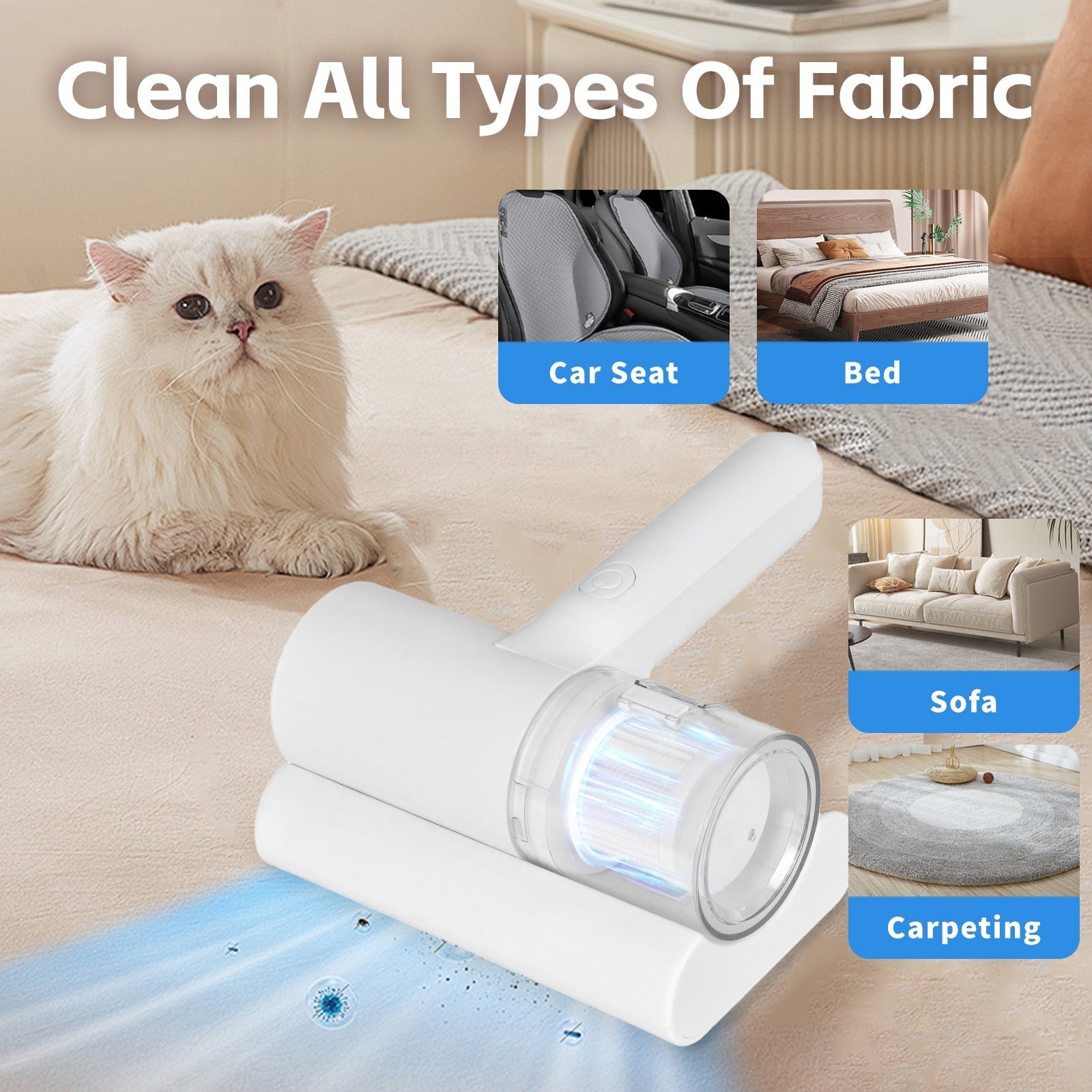 UV-C Cordless Dust Mite Vacuum - Handheld Sanitizing Cleaner - SuperSaverAU - view 2
