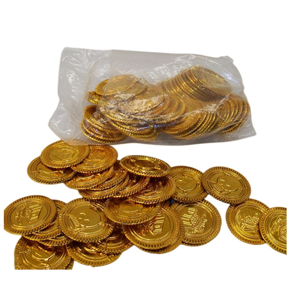 Pirate Golden Coins for Treasure Collection - Gleaming - SuperSaverAU - view 2
