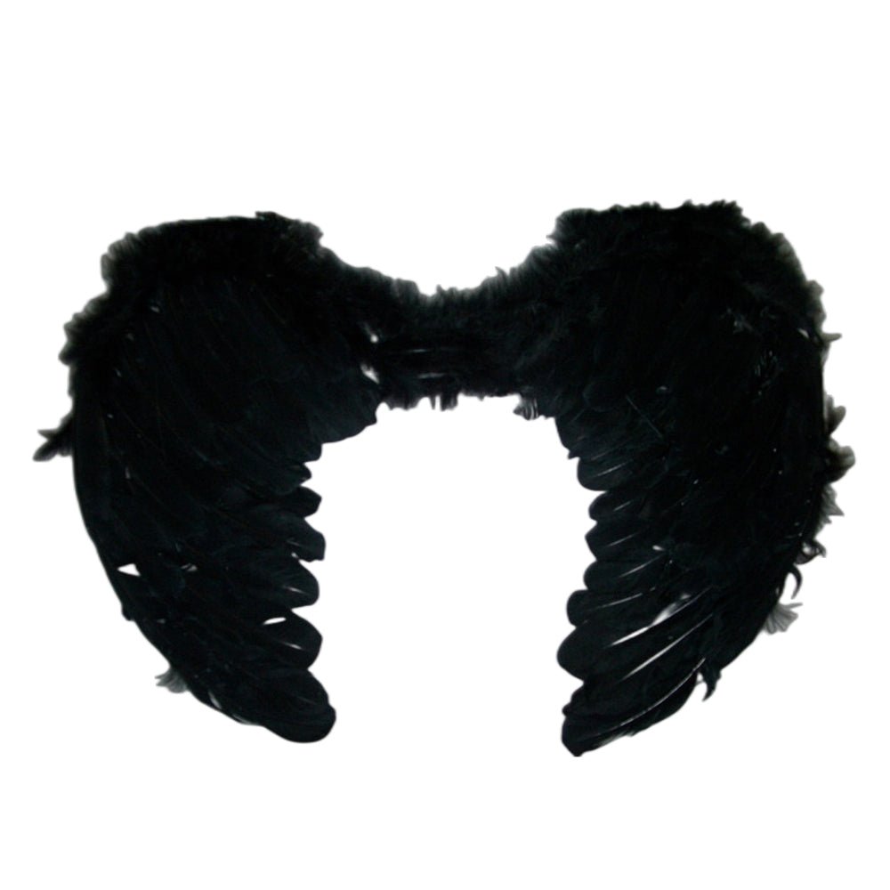 Large Feather Angel Wings - 55x40cm - Assorted Colours: Black, Blue, Red, White, Purple, Green, Light Pink, Hot Pink - SuperSaverAU - view 1