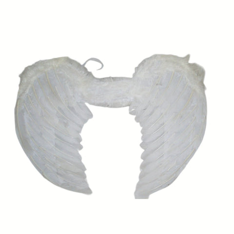 Large Feather Angel Wings - 55x40cm - Assorted Colours: Blue, Red, White, Black, Purple, Green, Light Pink, Hot Pink - SuperSaverAU - view 1