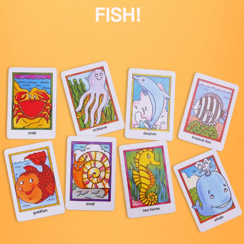 Children's Educational Card Games Set of 4: Crazy Eight, Hearts, Old Maid, Fish - Assorted - SuperSaverAU - view 9