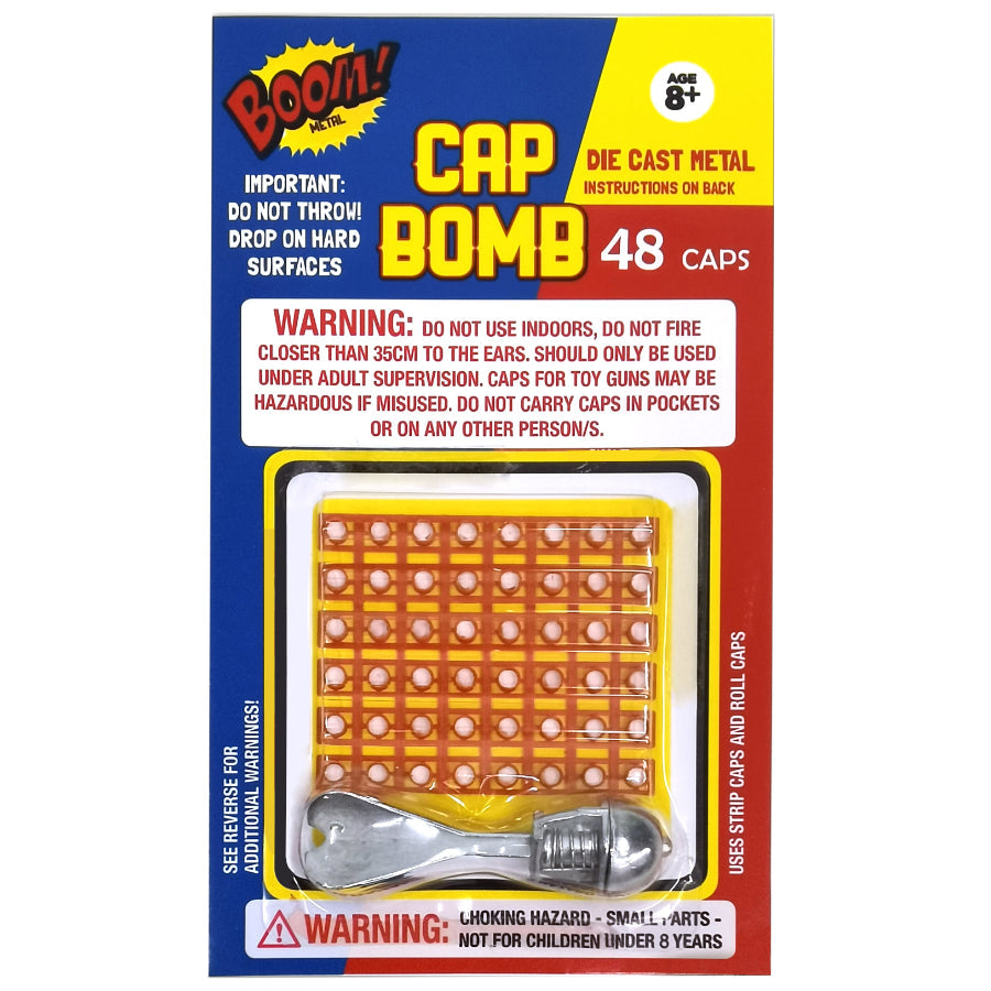Diecast Cap Bomb 2-Pack with 48 Shots - Traditional Toys for Classic Fun - SuperSaverAU - view 2