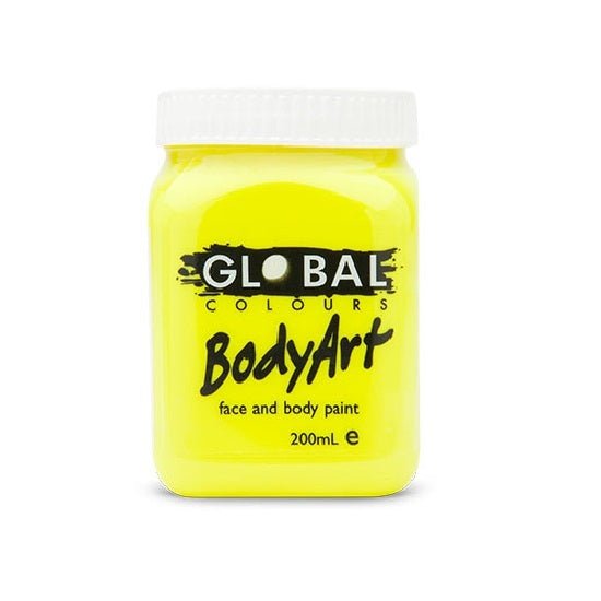 Global Colours BodyArt Face and Body Paint 200ml - Deep Green, Eco-Friendly, Quick Drying - SuperSaverAU - view 1