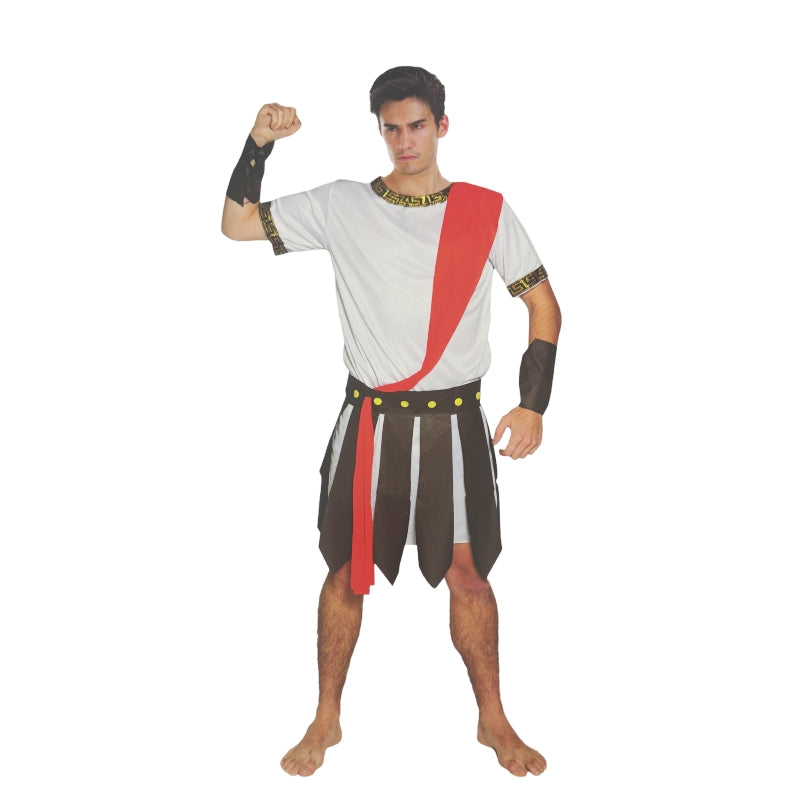 Men's Caesar Costume Roman Fancy Dress Party - SuperSaverAU - view 2