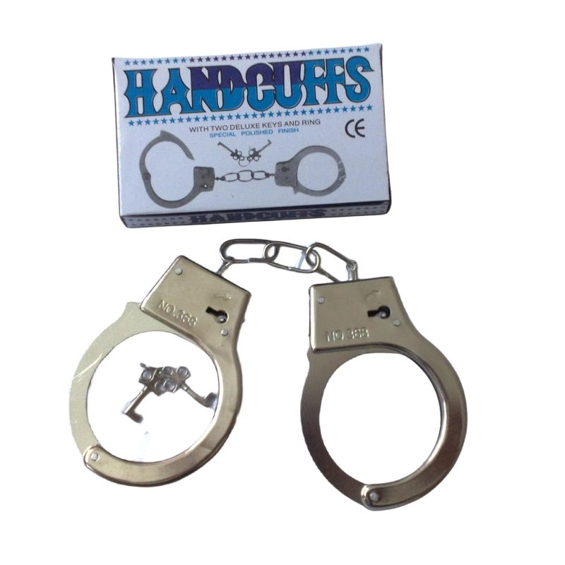 Metal Handcuffs with Keys - Durable Design for Security - SuperSaverAU - view 1