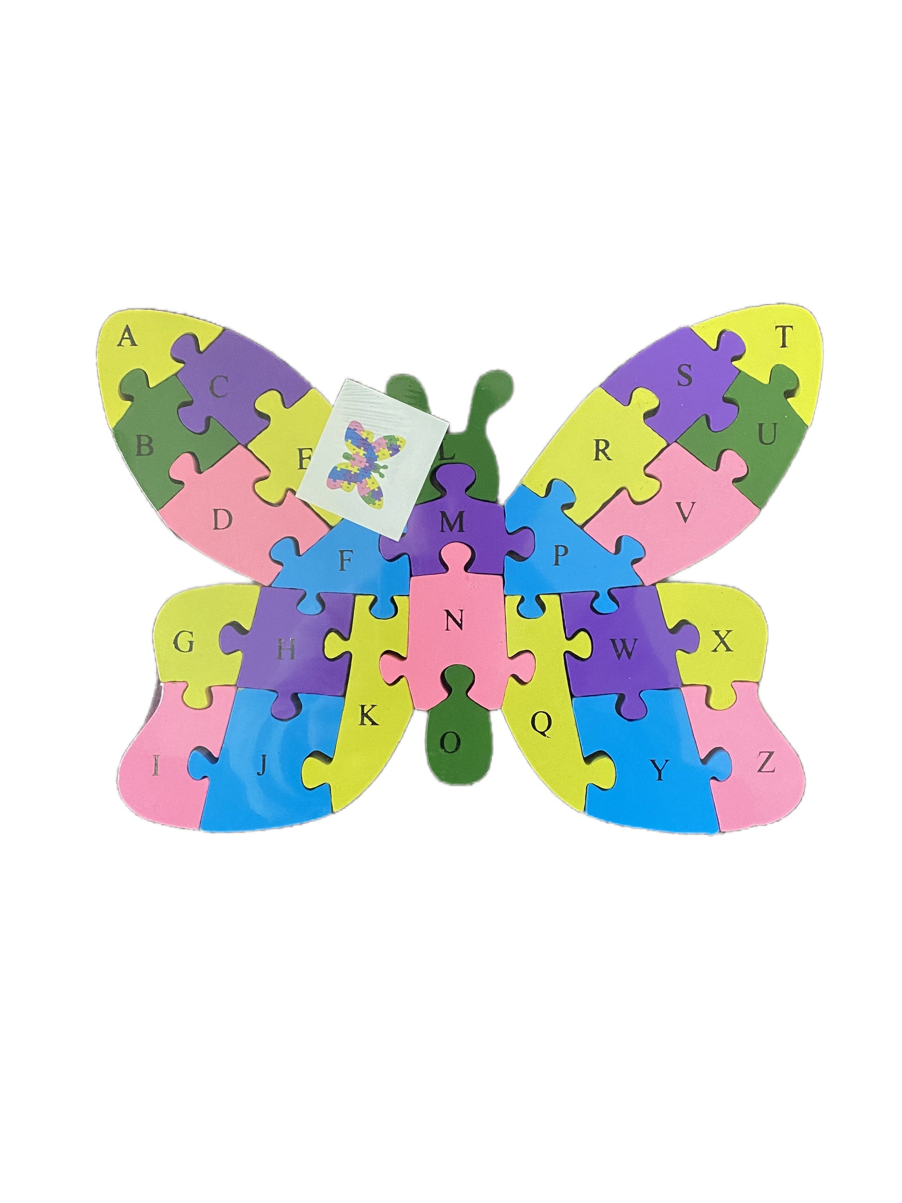 WOODEN ANIMAL PUZZLES - Alphabet & Numbers Assorted - Elephant - SuperSaverAU - view 1