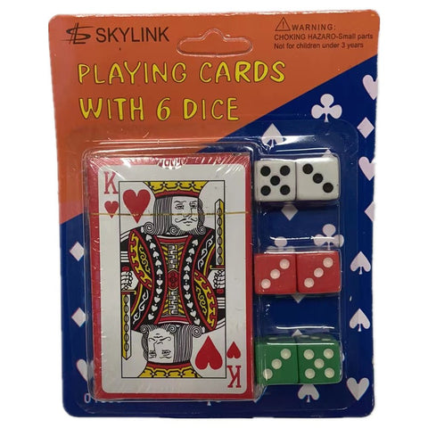 Poker-Dice Hybrid Game with 6 Colourful Dices - Fun Action Combo - SuperSaverAU - view 1
