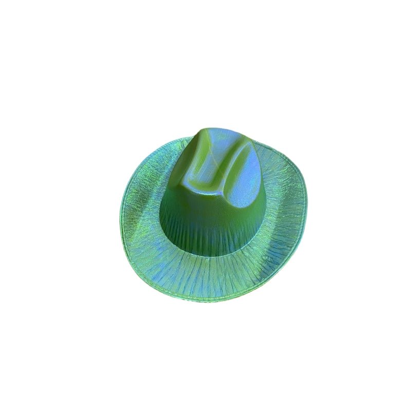 Holographic Cowboy Party Hat - Adult Size - Pink - 6 Assorted Colors - SuperSaverAU - view 4