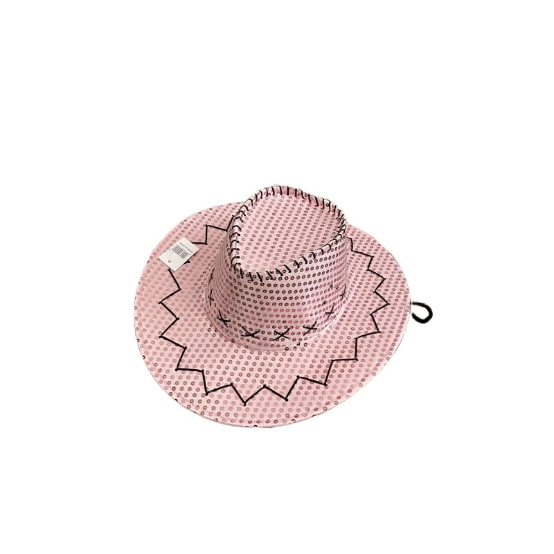 Pink Sequin Cowboy Hat - Sparkly Party Accessory - SuperSaverAU - view 6