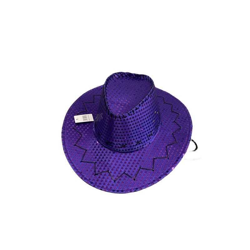 Pink Sequin Cowboy Hat - Sparkly Party Accessory - SuperSaverAU - view 10