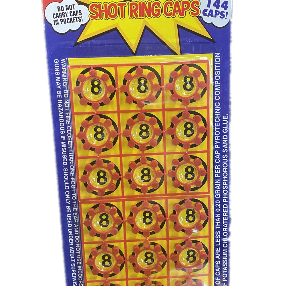 8-Shot Toy Cap Gun - Gold with 144 Caps - SuperSaverAU - view 4