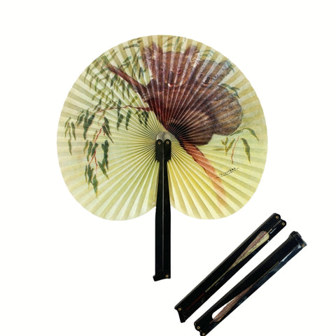 2 PCs Assorted Folding Paper Fans - Penguin & Koloa Designs - SuperSaverAU - view 1