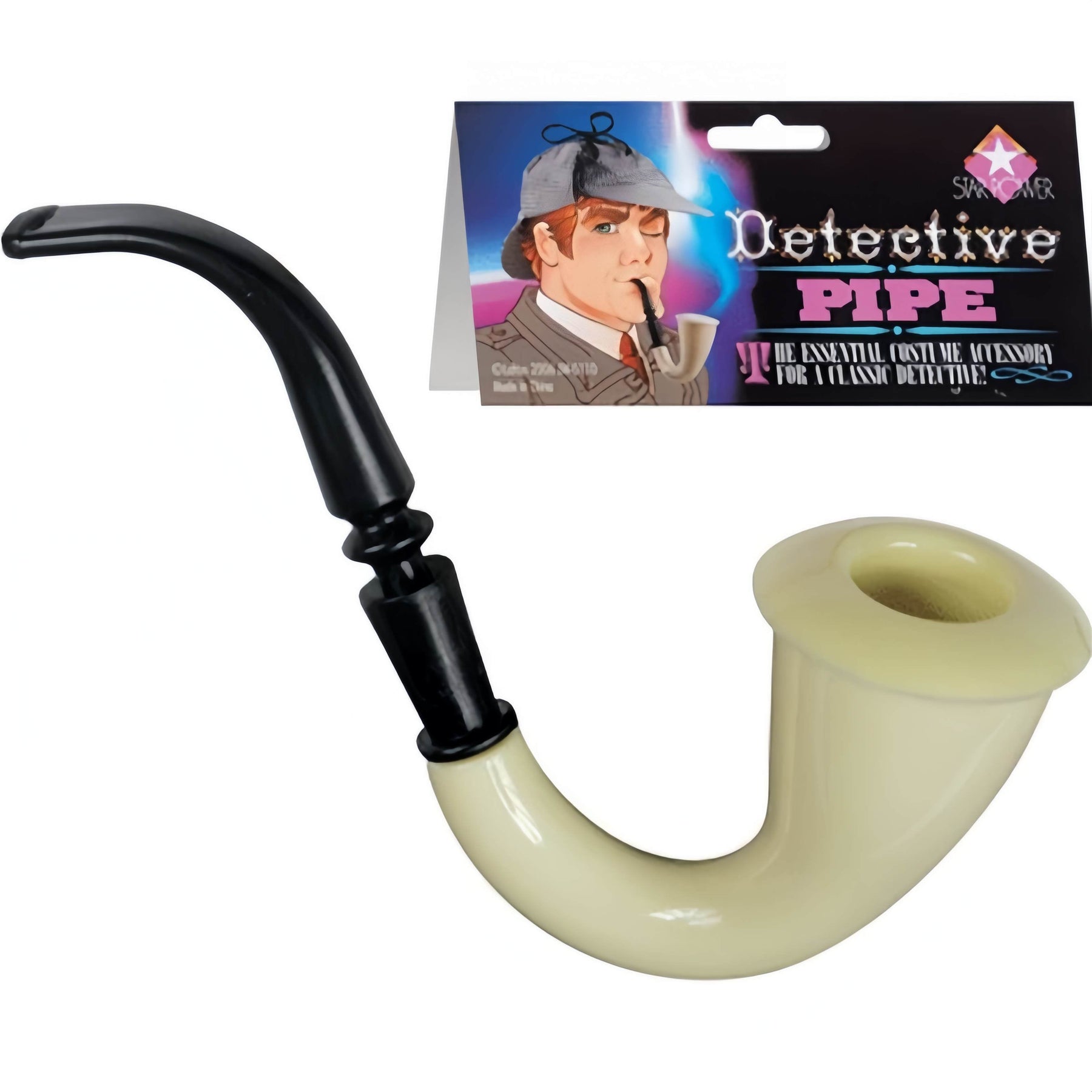 DETECTIVE PIPE 2x Sailor Captain Fancy Dress Costume Sherlock Holmes - SuperSaverAU - view 4