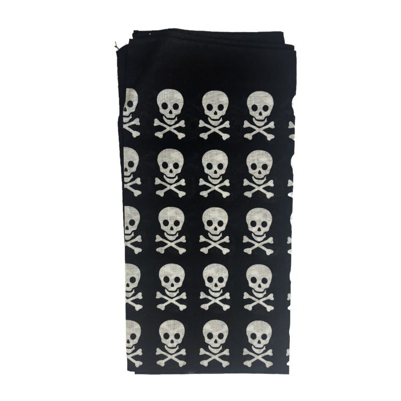 Skull-Themed Pirate Bandana - 50x50cm, Bold Design for Events - SuperSaverAU - view 3