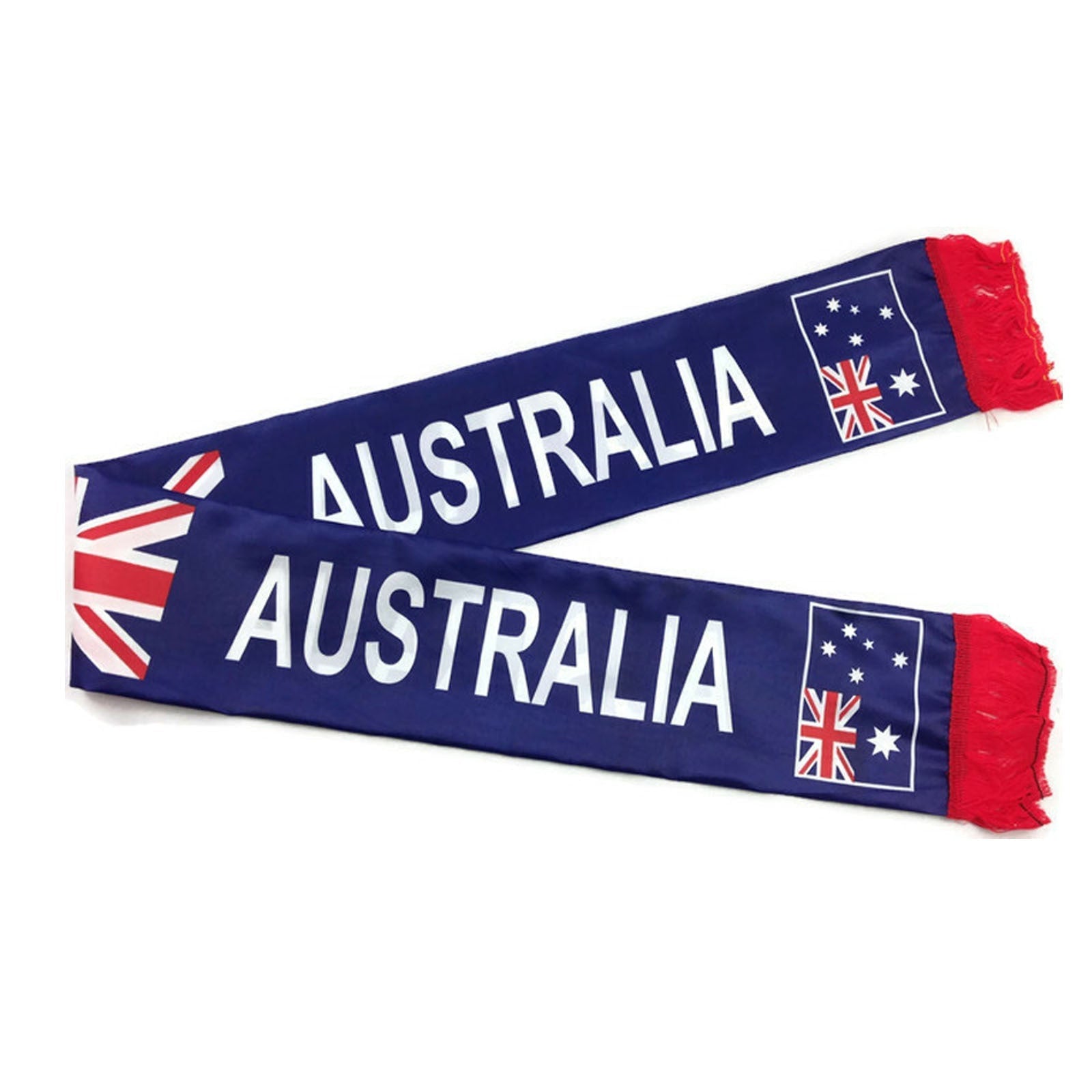 Australian National Flag Scarf 150cm x 30cm with Fringing - Souvenir for Events - SuperSaverAU - view 1