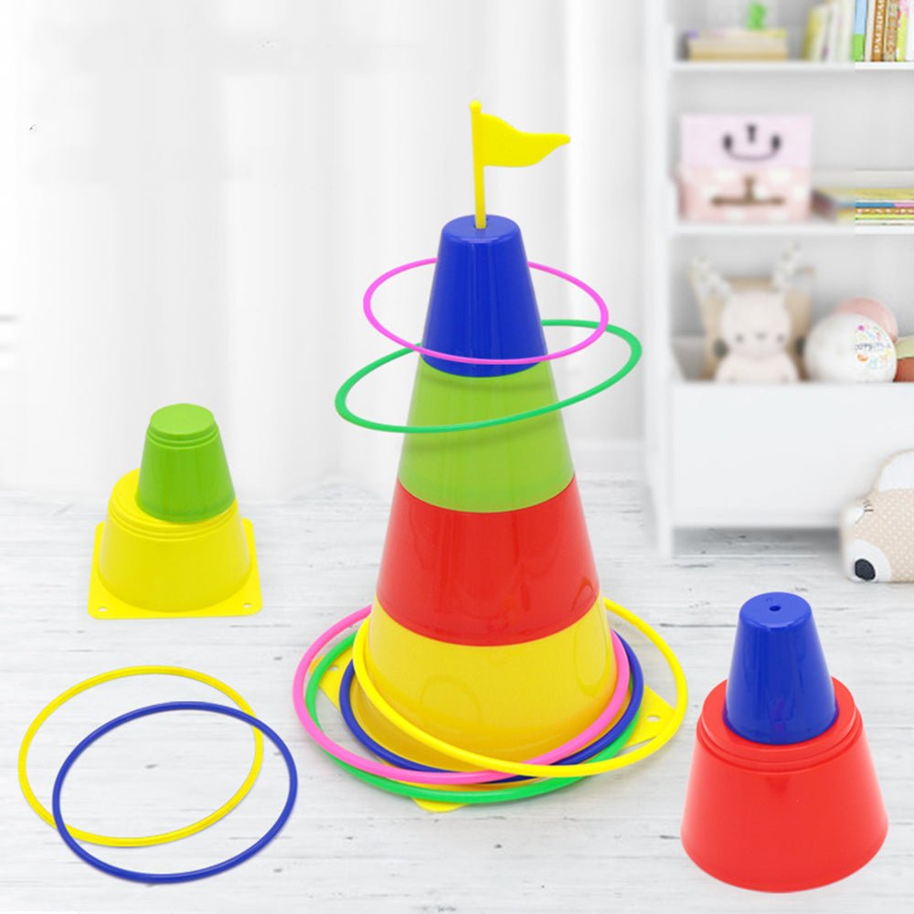 Kids Outdoor Ring Toss Game - Fun Educational Sport Toy - SuperSaverAU - view 3