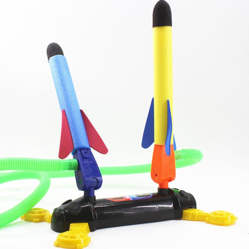 Air Power Foam Dual Rocket Shoot Up Foot Launcher - 2 Pumps + 6 Rockets - SuperSaverAU - view 3