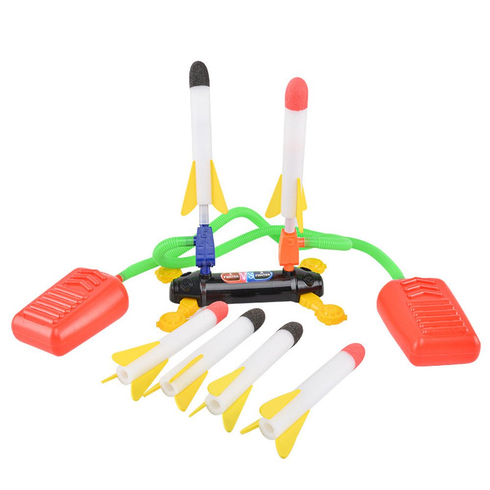 Air Power Foam Dual Rocket Shoot Up Foot Launcher - 2 Pumps + 6 Rockets - SuperSaverAU - view 5