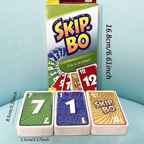 Premium Skip Bo Card Game 162 Cards Classic Family Game 2 to 6 Players