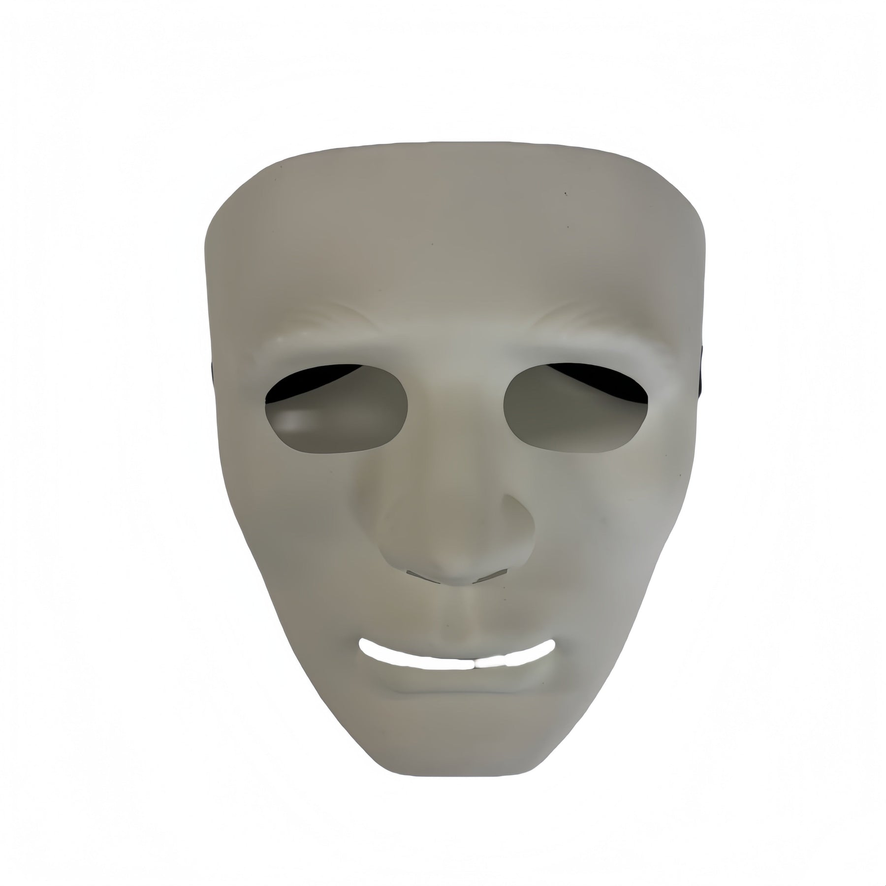 Premium 2x Robot Plain Purge Style Halloween Masks - Blue & White