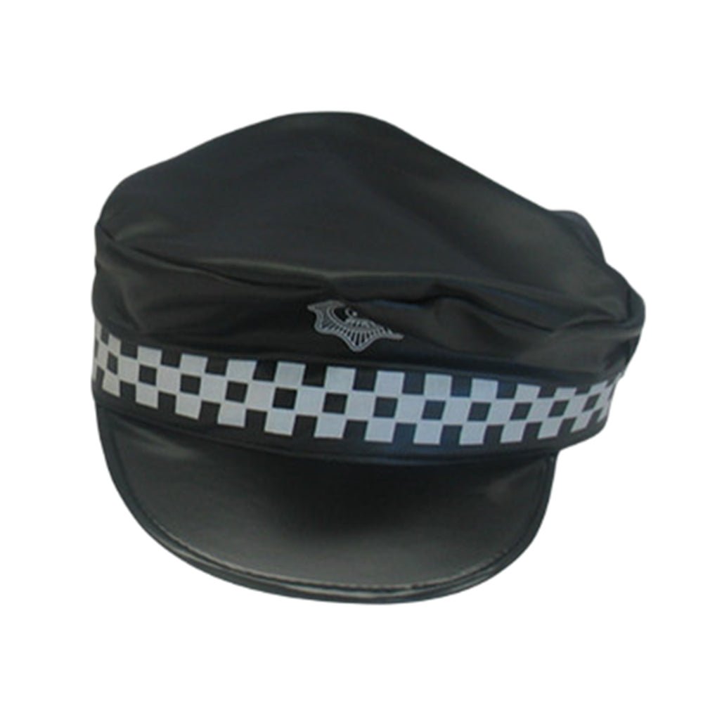 Premium Adult Police Vinyl Hat Costume Accessory