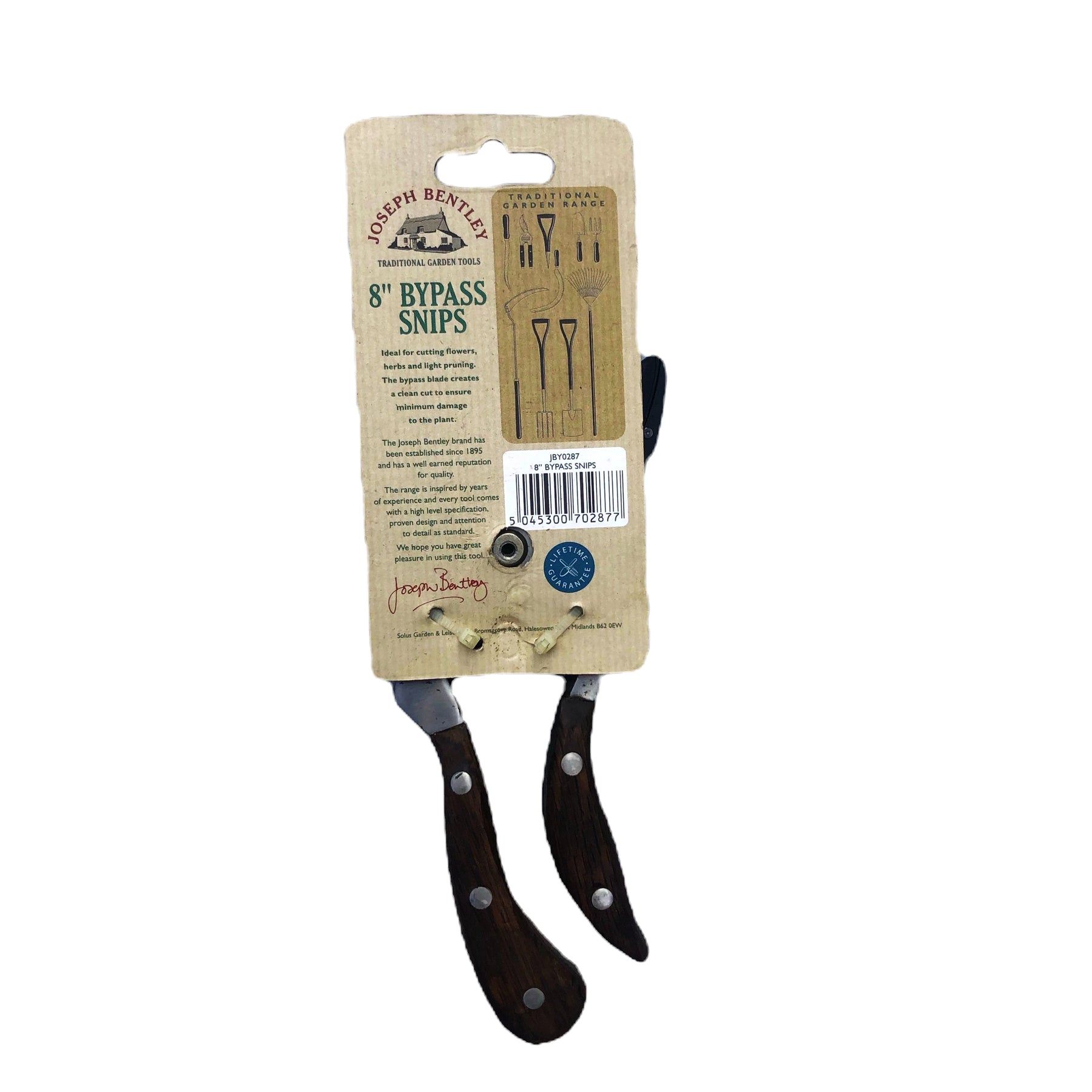 Joseph Bentley 8" Bypass Secateurs | Stainless Steel, Heritage Craftsmanship - SuperSaverAU - view 2