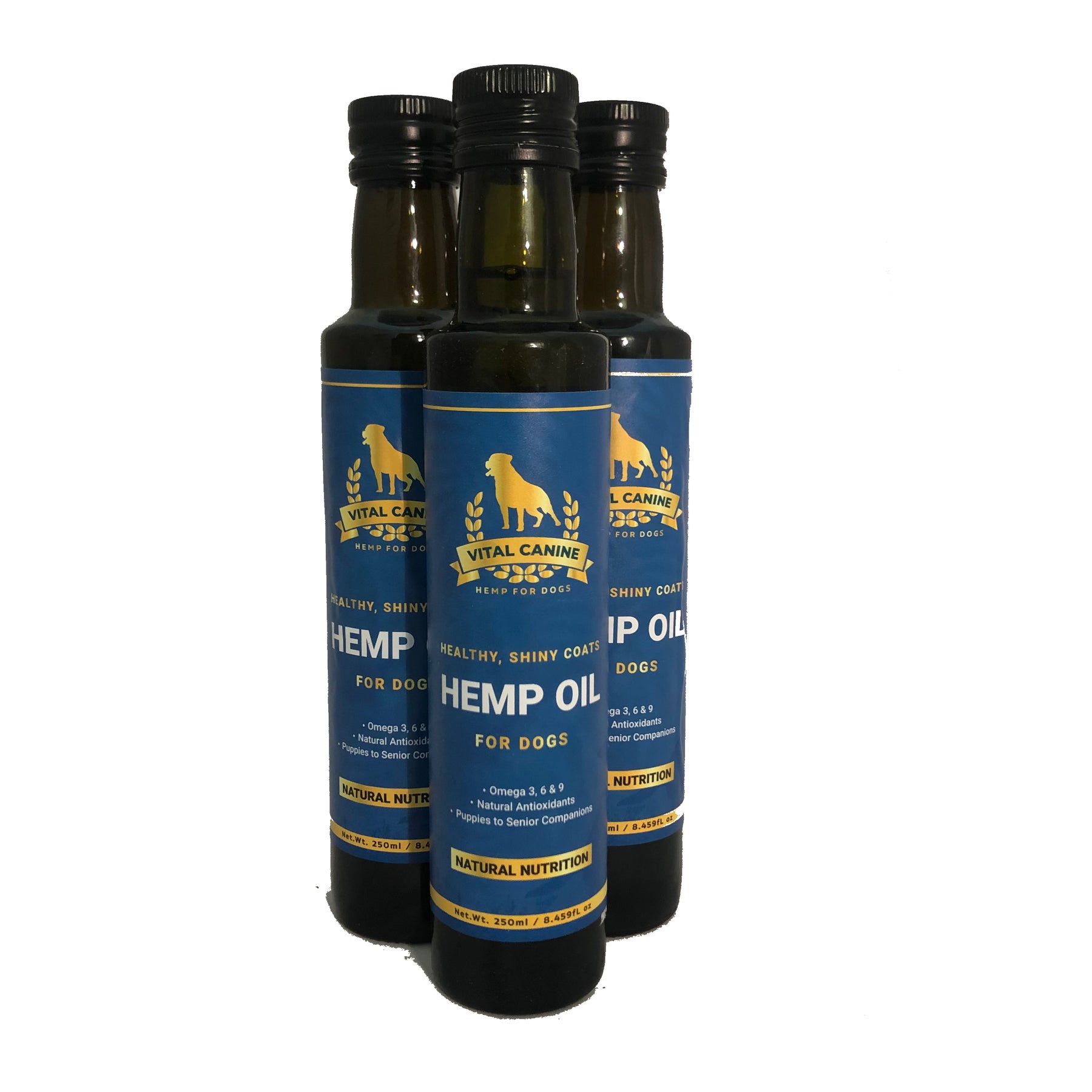 Vital Canine Hemp Oil for Dogs 125ml - Australian-Grown, Omega 3, 6 & 9 - SuperSaverAU - view 1