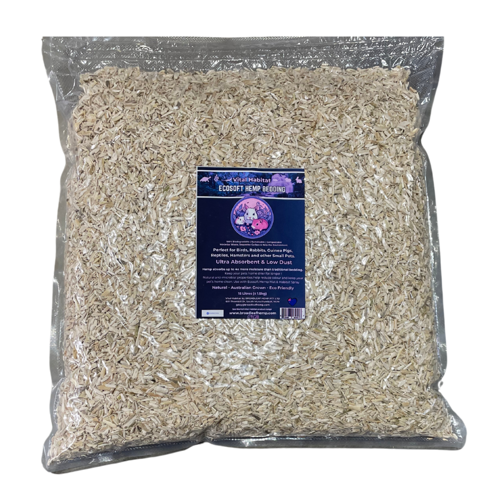 Ecosoft Hemp Bedding 1.5kg | Super Absorbent, Antimicrobial, Dust-Free - SuperSaverAU - view 2