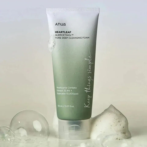 Anua Heartleaf Quercetinol Pore Deep Cleansing Foam 150ml Korean Face Wash
