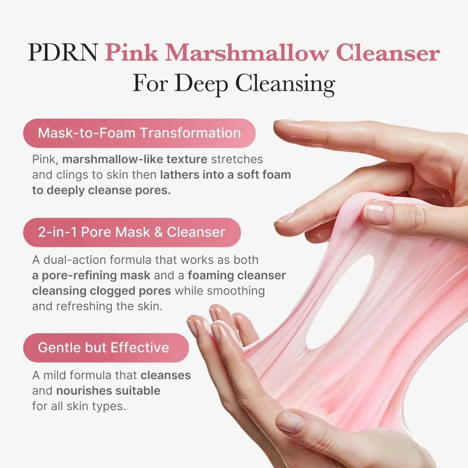 MEDICUBE PDRN Pink Niacinamide Whip Cleanser 120ml Korean Glass Skin Face Wash