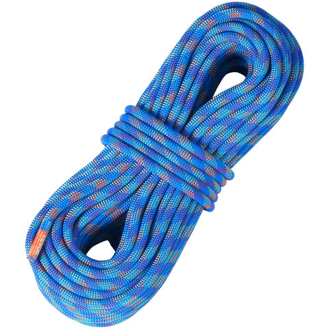 Premium Blue 10.2mm Dynamic Climbing Rope 40m with Steel Snap Hooks