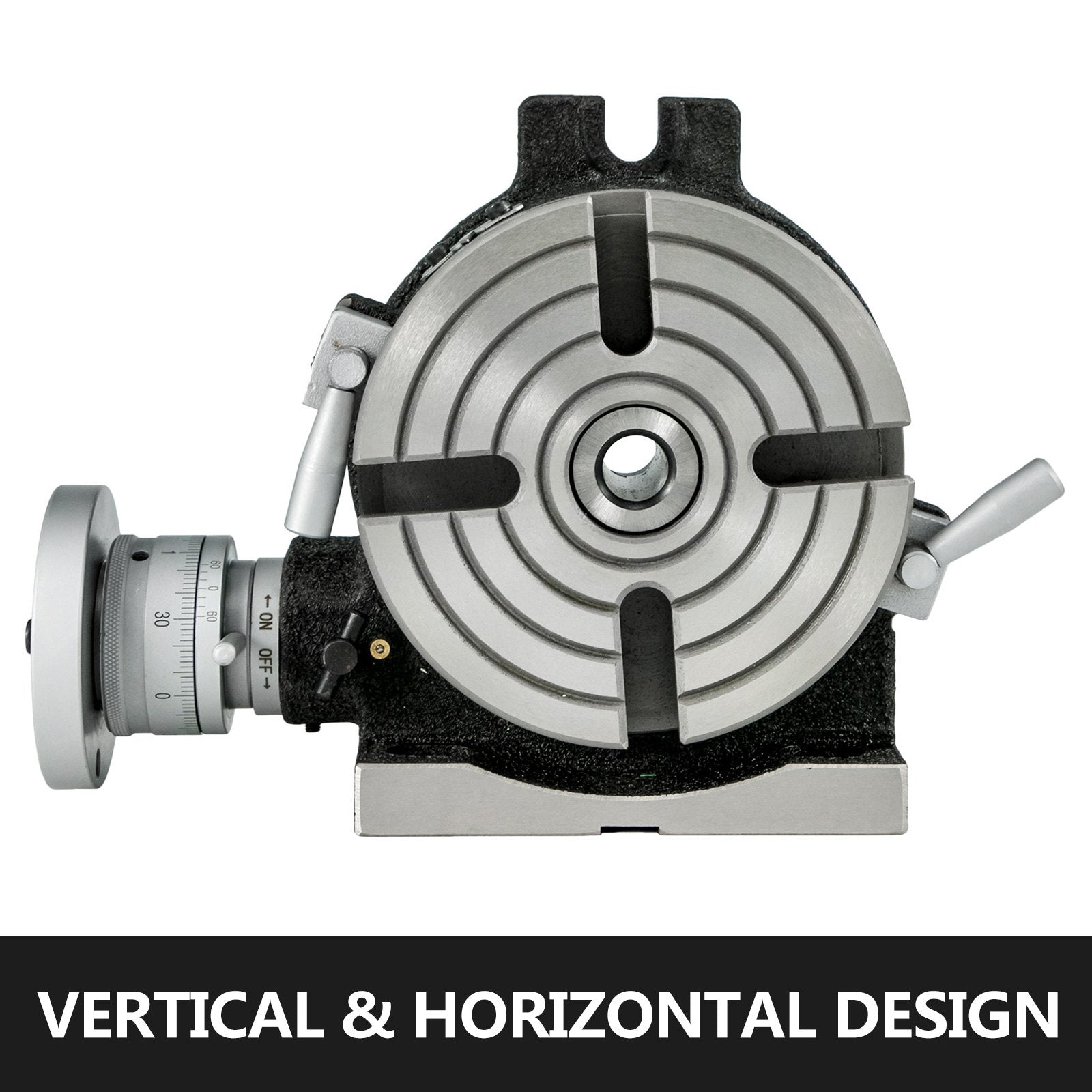 Premium 6 Inch Horizontal Vertical Rotary Milling Table with MT-2