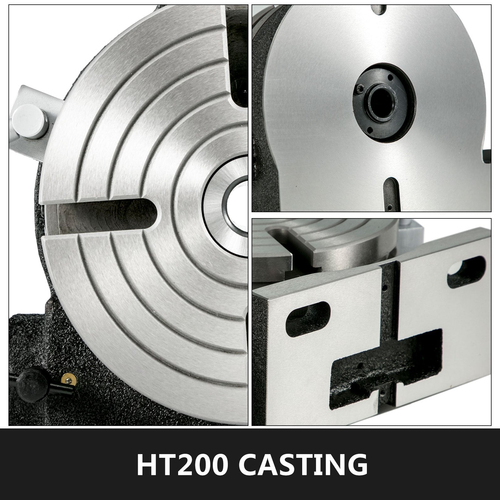 Premium 8 Inch HV8 Horizontal Vertical Rotary Milling Table 3MT