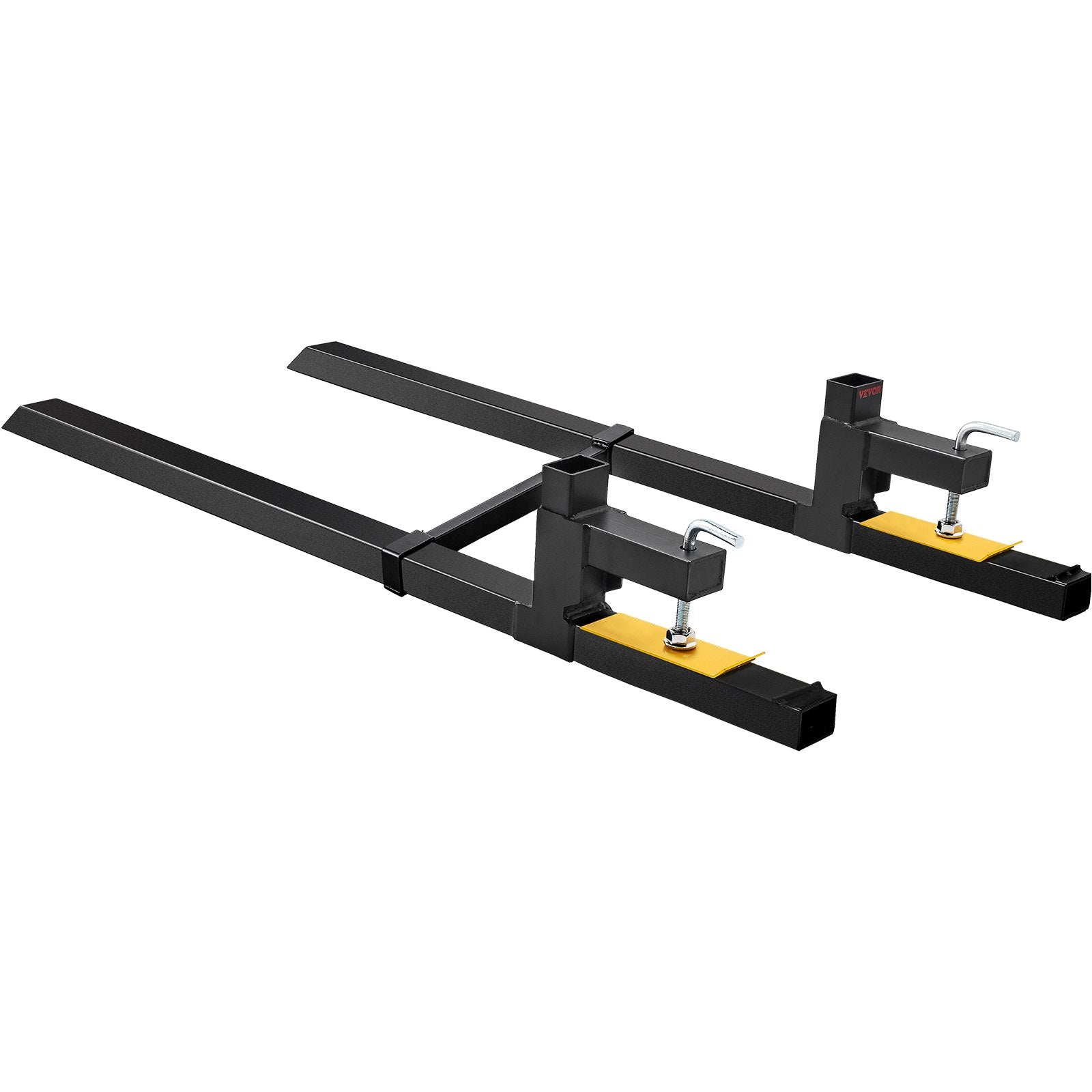 Premium 907kg Clamp On Pallet Forks with Stabilizer Bar 1490mm