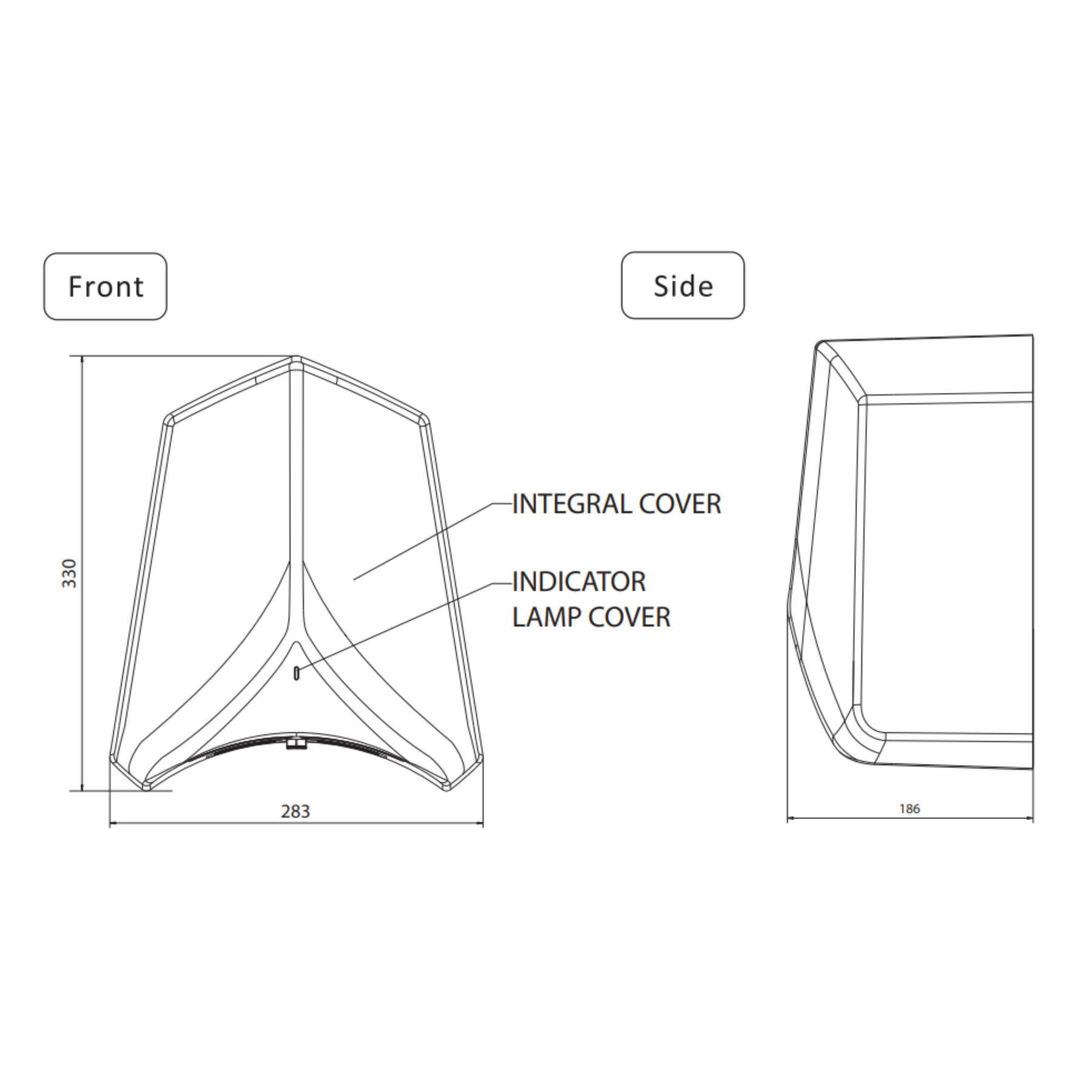 ADGE Hand Dryer 550W &1100W- Black - SuperSaverAU - view 4