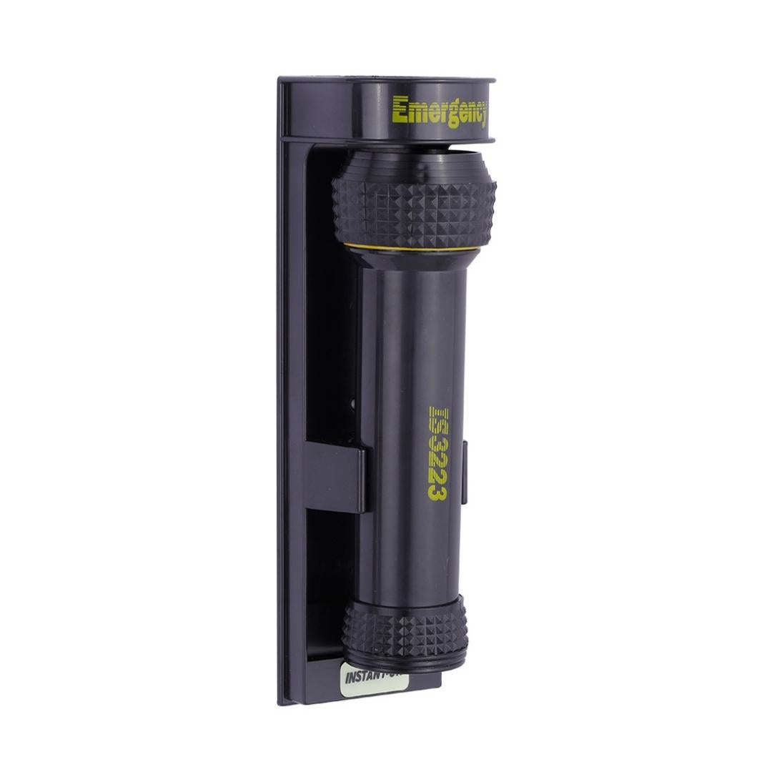 Premium Wall Mounted Hotel Emergency LED Torch – Black DEHT0004