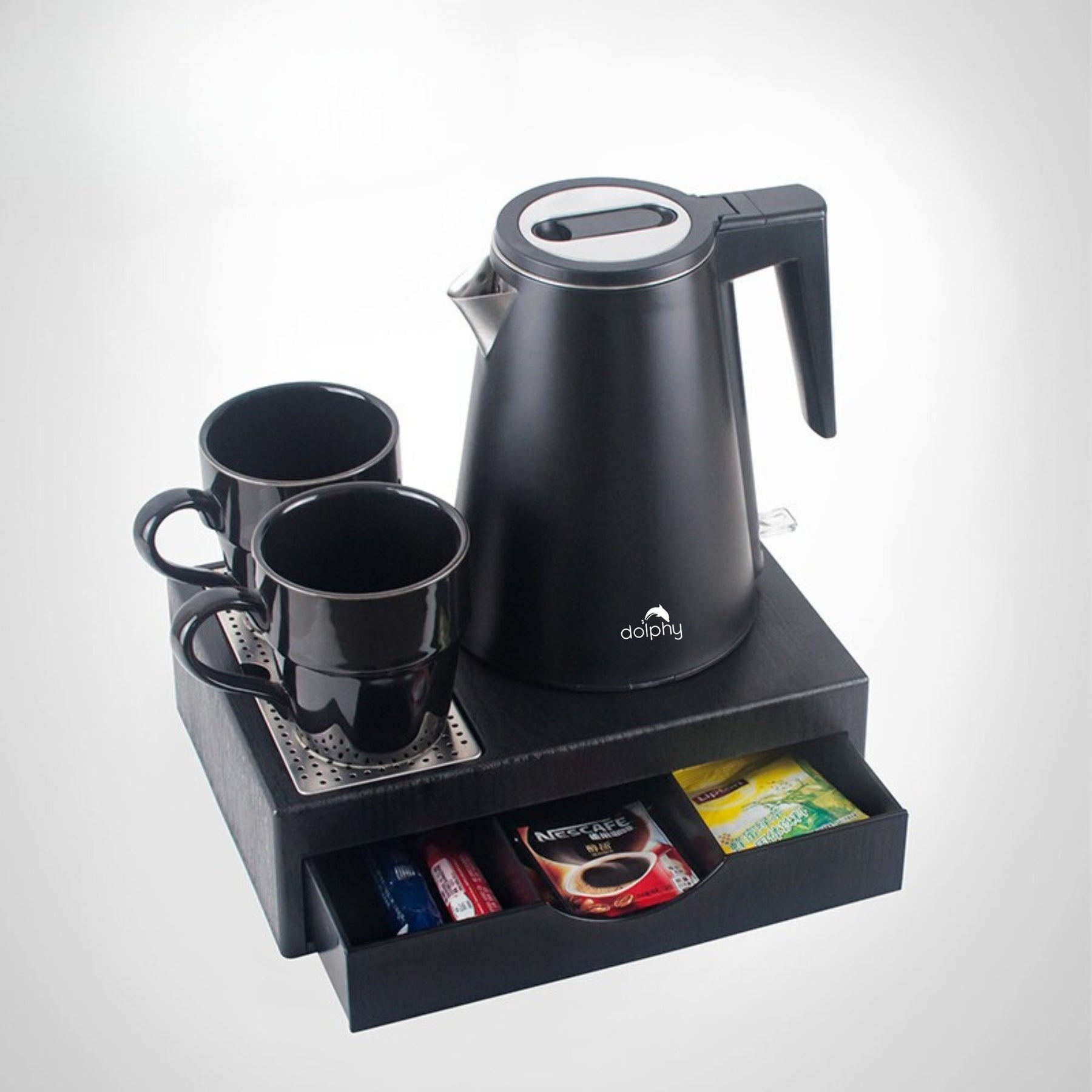 0.8L Stainless Steel Kettle - Black
(Double Layer) - SuperSaverAU - view 3