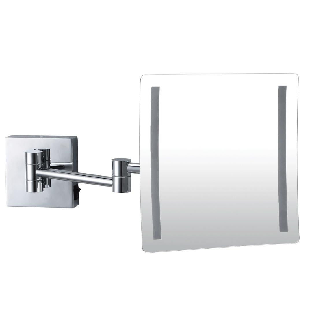 Dolphy 3X LED Magnifying Mirror Wall Mount - Silver - SuperSaverAU - view 1