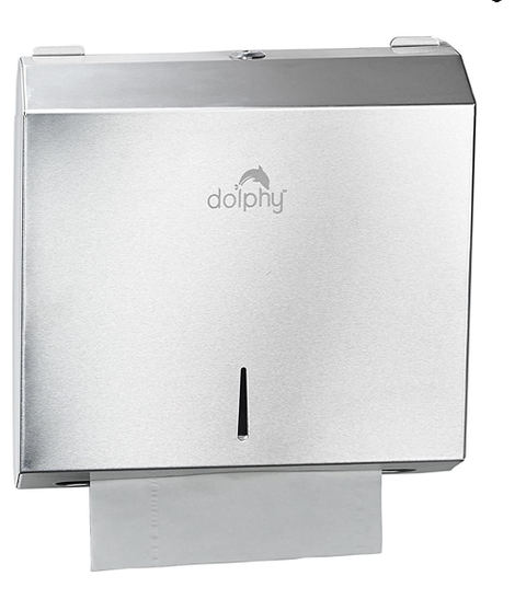 Premium Compact Stainless Steel Slimline Paper Towel Dispenser – Silver