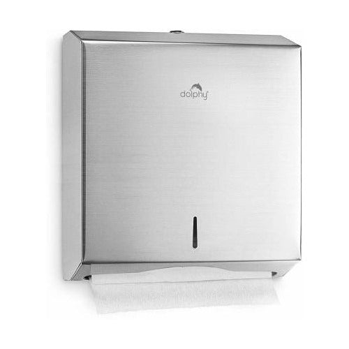 Premium Stainless Steel Slimline Paper Towel Dispenser – Silver