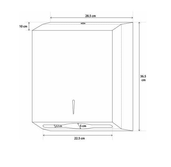 Premium Stainless Steel Slimline Paper Towel Dispenser – Silver