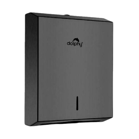 Premium Stainless Steel Slimline Paper Towel Dispenser – Black