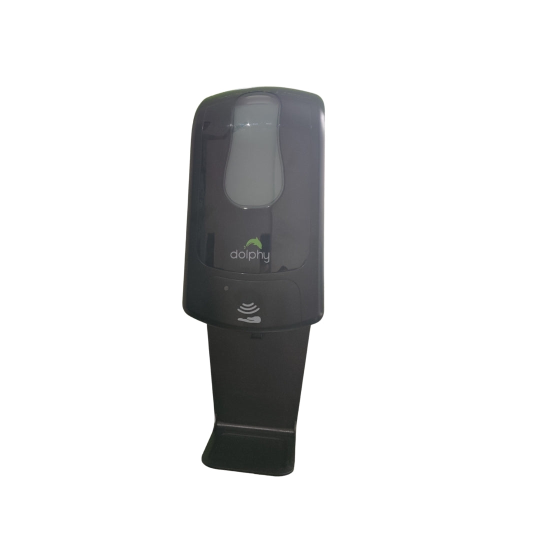 Dolphy Black Automatic Soap and Sanitiser Dispenser 1000ml Sensor Wall Mounted