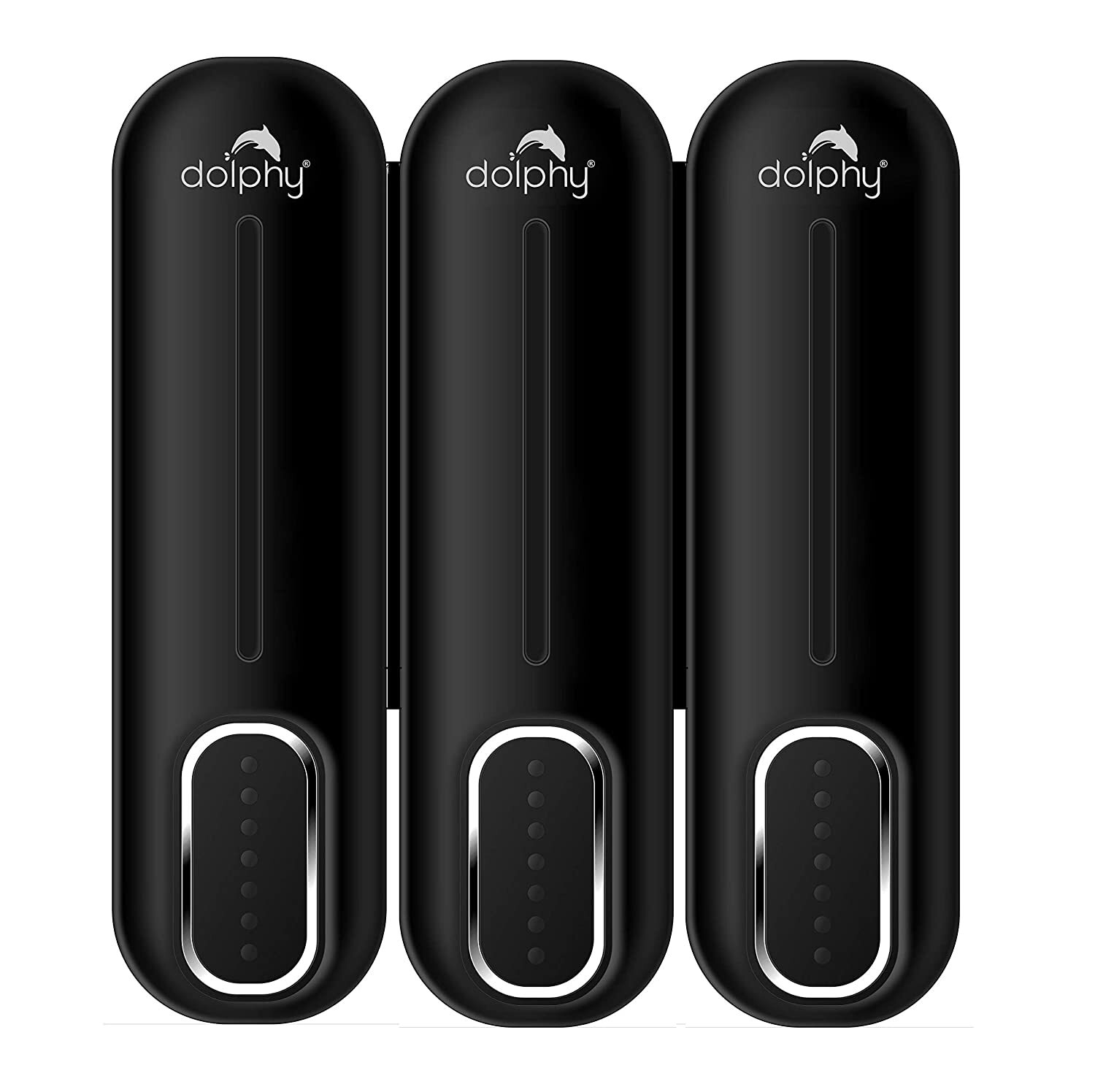Dolphy Manual Soap Dispenser 300ml - Pack of 3, Black - SuperSaverAU - view 2
